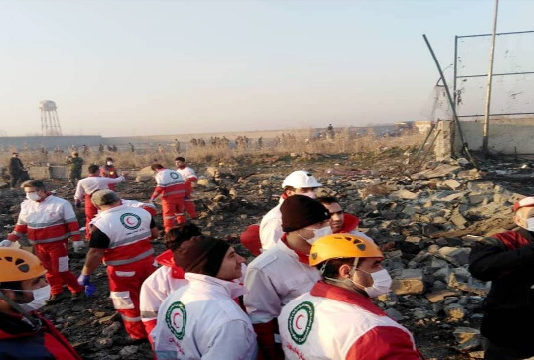 بعد تحطمها بإيران: مصرع جميع ركاب الطائرة الأوكرانية