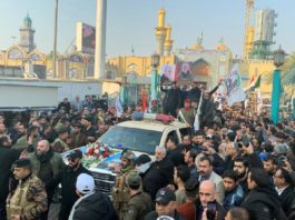 إيران: وسط حضور شعبي ورسمي كبيرين… تشييع جثمان الجنرال قاسم سليماني (فيديو)