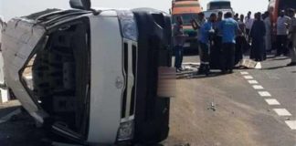 مصر: وفاة 11 شخصا اثر حادث سير بالمينيا