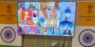 مؤتمر بالفيديو لرئيس وزراء الهند مع سفراء الهند