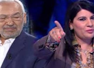 الغنوشي يتضامن مع عبير موسي بعد تلقيها تهديدات إرهابية