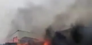 حريق هائل في أحد المصانع بالنفيضة سوسة