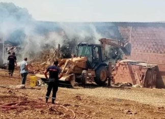 حريق مخزن الأعلاف: العثور على جثة طفل متفحمة داخله