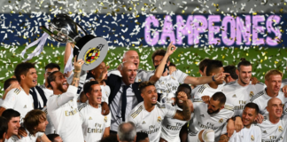 ريال مدريد يتوج بلقب الدوري الإسباني