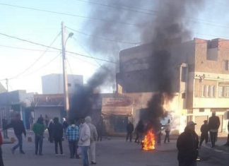 تواصل الاحتجاجات وعمليات الكر والفر بعدد من أحياء سبيطلة