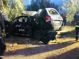 موكب وزير الداخلية يتعرض لحادث مرور : وفاة 3 من أبطال الحرس