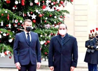 صورة : هذا ما نشره السّيسي إثر لقائه بماكرون