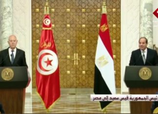 قيس سعيد من مصر:لا لتقسيم ليبيا