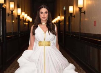 الجمهور يشيد بفستان درة في مهرجان أسوان لأفلام المرأة