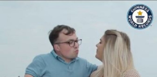 زوجان يدخلان غينيس بأكبر فارق طول (فيديو)