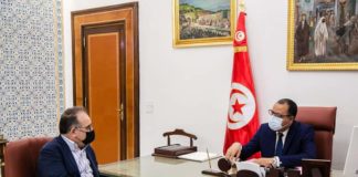 المشيشي يستقبل الطرابلسي ويؤكد: يجب تحسين أداء وزارة الصحة في هذا الظرف الصعب