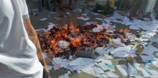 سليانة: اقتحام مقرّي النهضة والدستوري الحر(فيديو)