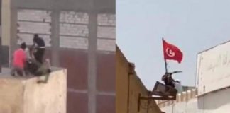 الحالة الصحية للشاب الذي دفعه أحد أنصار النهضة من سطح المقر بالقيروان..