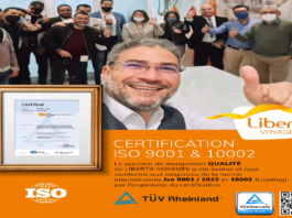 ليبرتا للأسفار والسياحة تتوج بـ ايزو 9001 واعتماد ايزو 10002
