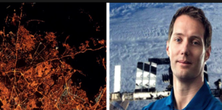 “صورة” رائد الفضاء الفرنسي توماس بيسكات ينشر صور لـ تونس من الفضاء ويتساءل : لماذا تكتسي شوارعكم لونا برتقاليا بالليل؟