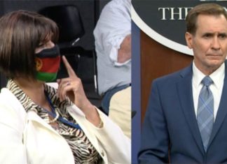 (فيديو) صحفية أفغانية تسأل البنتاغون وتبكي: ”أين ذهب رئيسي؟”