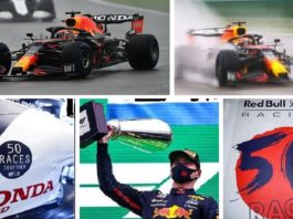 ماكس فيرستابين يفوز في وسط الأمطار في بلجيكا… حقق فريق ريد بُل هوندا المركز الخامس لعام 2021