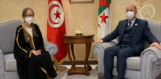 (فيديو) رئيسة الحكومة تلتقي الوزير الأول الجزائري