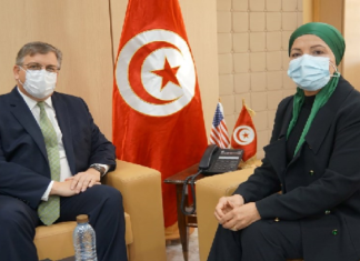 فحوى لقاء وزيرة العدل بالسفير الأمريكي بتونس