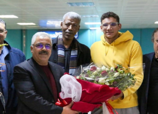 “تُوج بفضيّة بطولة العالم للسباحة”.. صور لاستقبال أيوب الحفناوي