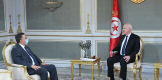 قيس سعيد يلتقي إبراهيم بودربالة عميد المحامين