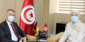التعاون الثنائي في المجالين القانوني والقضائي محو لقاء وزيرة العدل بسفير ألمانيا بتونس
