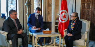 فحوى لقاء رئيسة الحكومة بالسفير الأمريكي بتونس
