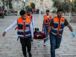 إصابة أكثر من 150 فلسطيني في مواجهات مع قوات الإحتلال بالقدس