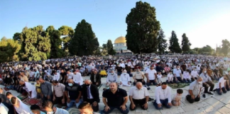 45 ألف فلسطيني أدّوا صلاة الجمعة في المسجد الأقصى