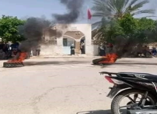 تمغزة: هدوء حذر بعد مناوشات ليلية بين قوات الأمن ومحتجين