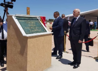 رئيس الجمهورية يضع حجر أساس انطلاق أشغال مشروع قنطرة بنزرت الجديدة