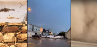 السعودية: أمطار غزيرة وعاصفة غبارية تجتاح عدة مناطق