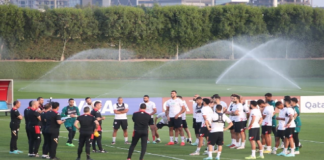 تحضيرات المنتخب الوطني لمواجهة أستراليا