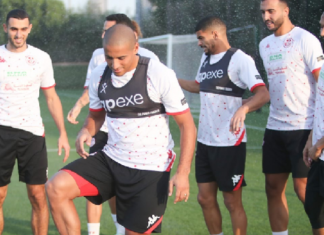 المنتخب الوطني يجري آخر حصة تدريبية قبل مواجهة أستراليا