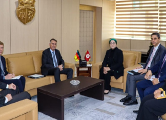 دعم التعاون في المجالين القانوني والقضائي في لقاء وزيرة العدل وسفير ألمانيا بتونس