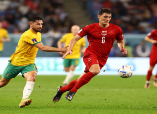 كأس العالم: أستراليا تفوز على الدنمرك 1-صفر لتتأهل للدور الثاني