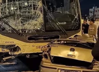 حمام الشط: 3 إصابات في اصطدام حافلة بعدد من السيّارات