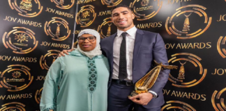 حكيمي يحصد جائزة “الرياضي المفضل” في حفل “Joy awards”