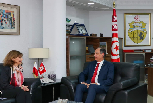 وزير التعليم العالي وسفيرة بولونيا بتونس يبحثان فرص توسيع مجالات التعاون والشراكة