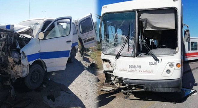 accident-de-la-route-collusion-entre-un-bus-et-une-voiture-de-louage-إصابة-14-شخصا-بجروح-متفاوتة-الخطورة-في-ح