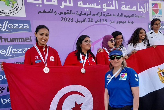 البطولة العربية 12 للرماية بالقوس والسهم بجربة: خمس ميداليات فضية وواحدة برنزية لتونس في منافسات الفرق