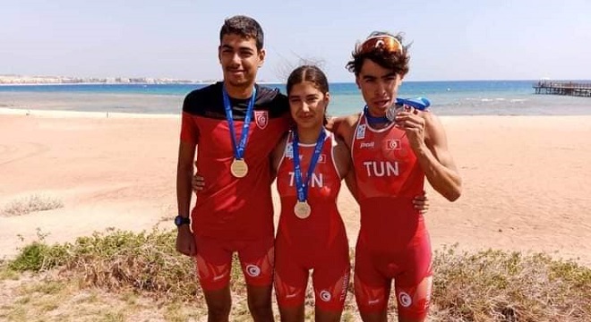 البطولة الإفريقية للتريالتلون – المنتخب التونسي يحرز 7 ميداليات من بينها 3 ذهبية