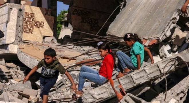 منظمة اليونيسف تصف معاناة الاطفال فى قطاع غزة بالمروعة