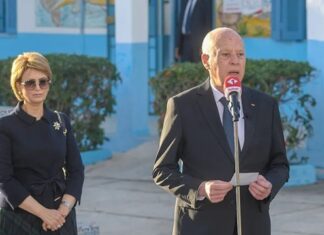 رئيس الجمهورية وحرمه يدليان بصوتيهما في الإنتخابات المحليّة