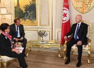 قيس سعيد يؤكد على الحرص على دعم الروابط وتنويعها بين تونس وأندونيسيا لدى استقباله وزيرة خارجيتها