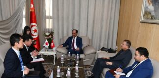 وزير الداخلية يستقبل سفير اليابان بتونس