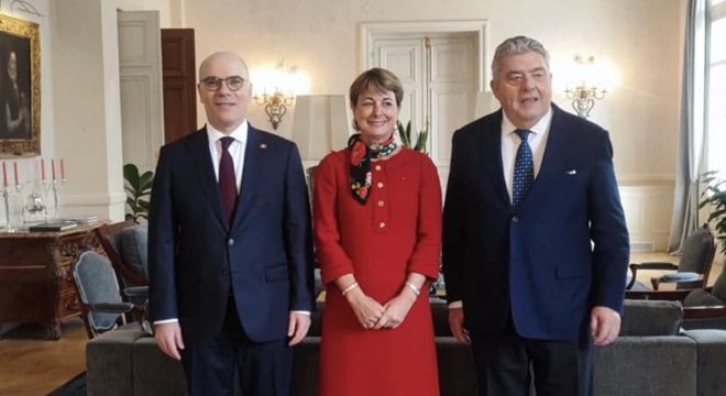 وزير الشؤون الخارجية يلتقي وزير الدولة ورئيس مجلس الحكومة بإمارة موناكو