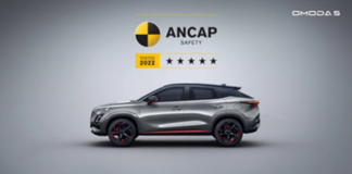 سيارة OMODA 5 تحصل على تصنيف أمان خمس نجوم من برنامج ANCAP