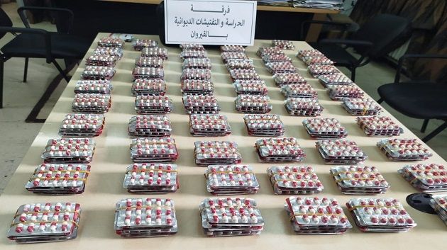القيروان-الحرس-الديواني-يحجز-كمية-كبيرة-من-الأقراص-المخدّرة-