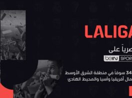 beIN تمدد حقوق البث الحصري للدوري الإسباني ضمن 34 سوقاً في منطقة الشرق الأوسط وشمال أفريقيا وآسيا والمحيط الهادئ